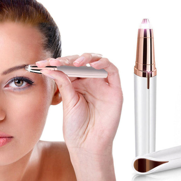 Lifeglow365 Flawless Eyebrow Trimmer with LED Light