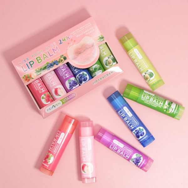 Lifeglow365 Moisturizing Fruit Flavor Lip Balm Set